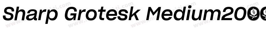 Sharp Grotesk Medium20字体转换